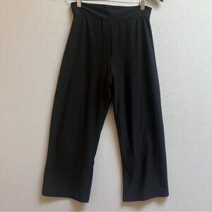 Spanx straight leg built in capri shapewear pull on trouser pants Sz M